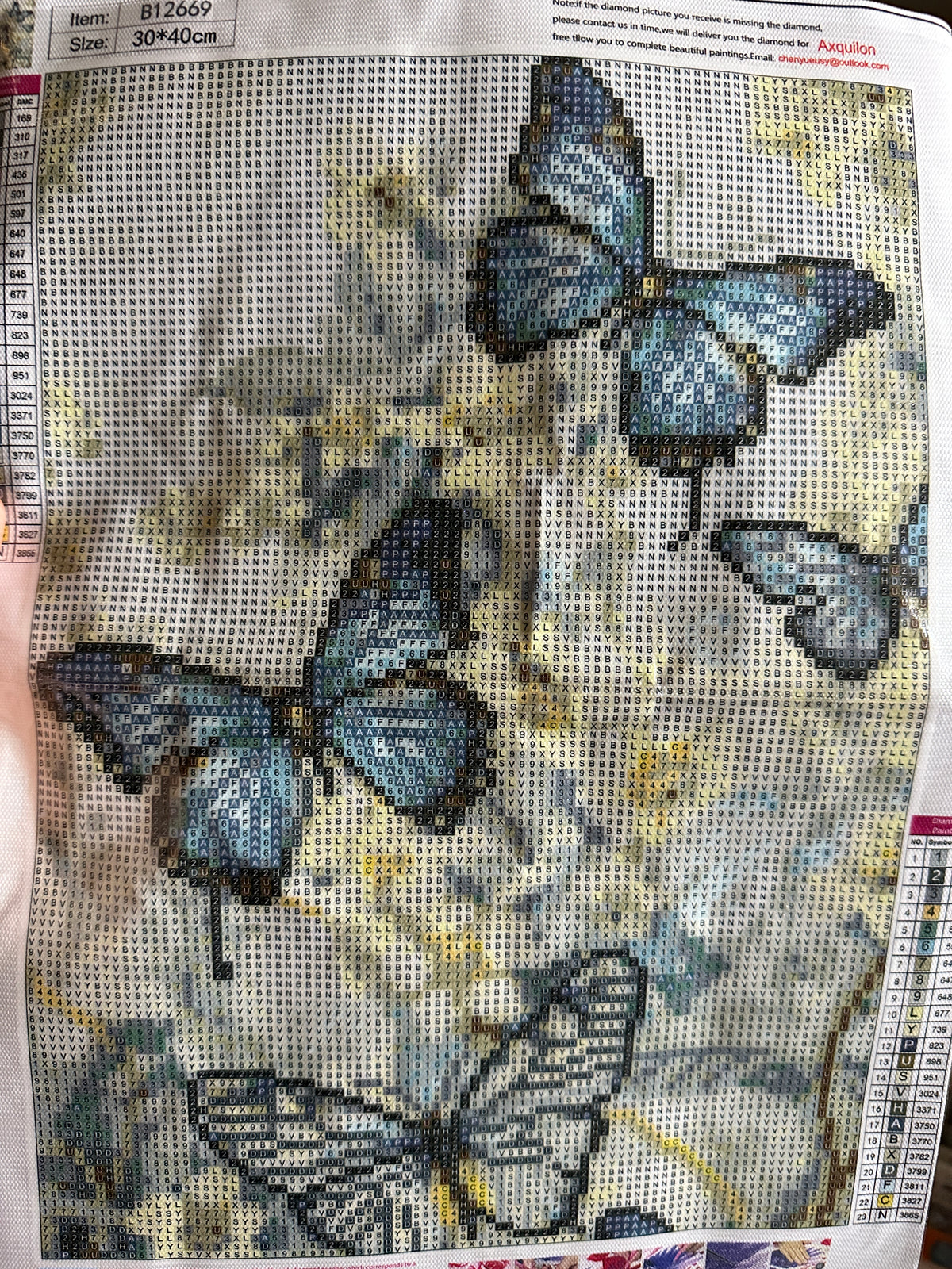 Blue Butterflies Diamond Art Kit – 30x40cm Round Drill