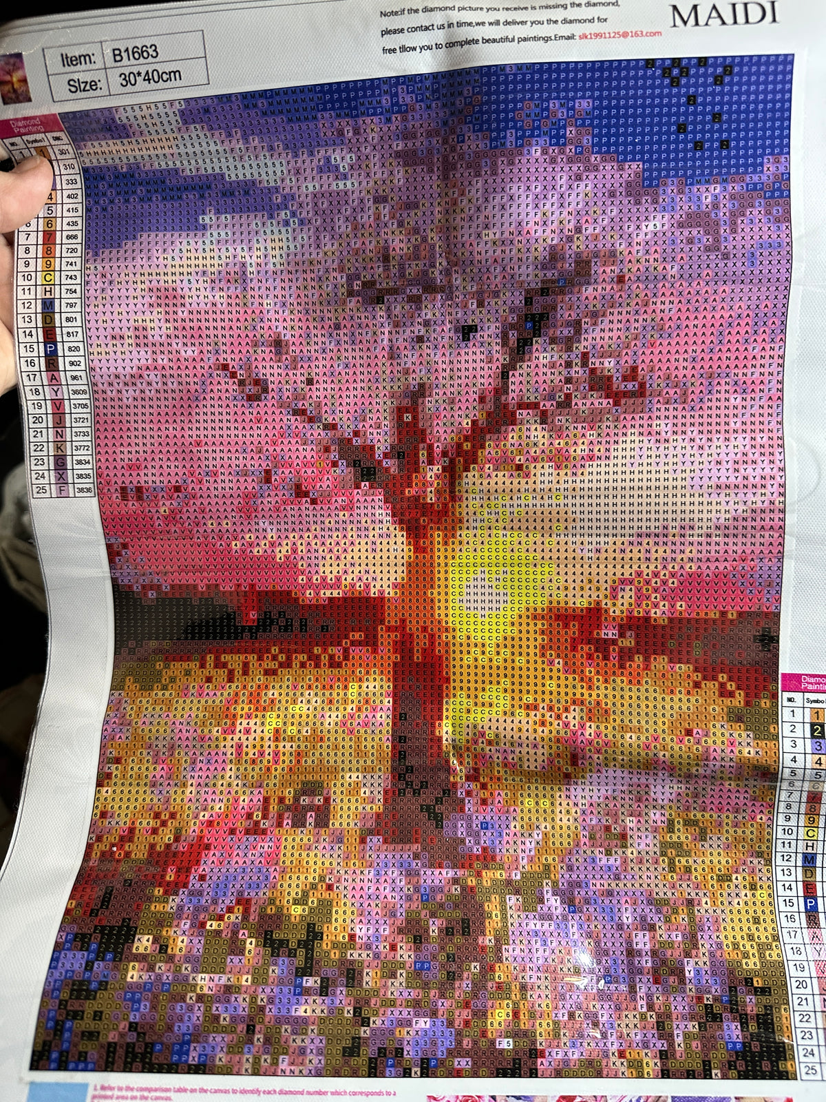 Fall Tree at Sunset Round Diamond Art Kit – 30 × 40 cm