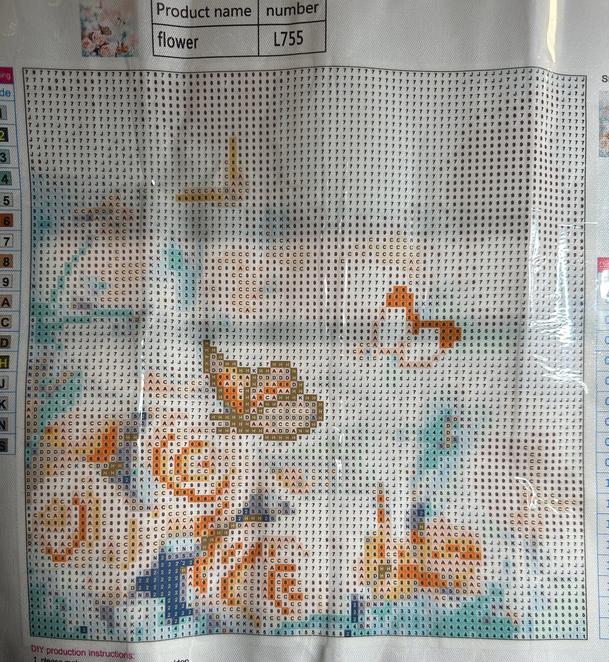 Peach Roses & Orange Butterflies Round Diamond Art Kit – 30 × 30 cm