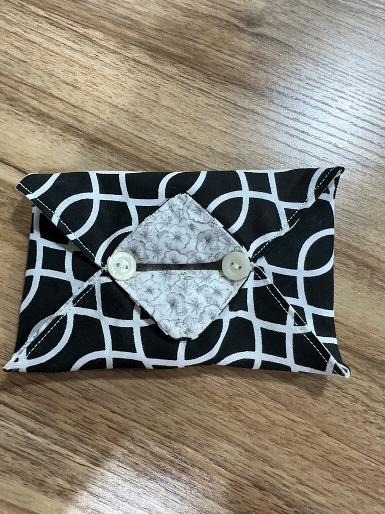 Handmade Fabric Travel Tissue Holder – Tissues Included