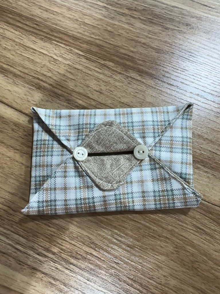 Handmade Fabric Travel Tissue Holder – Tissues Included