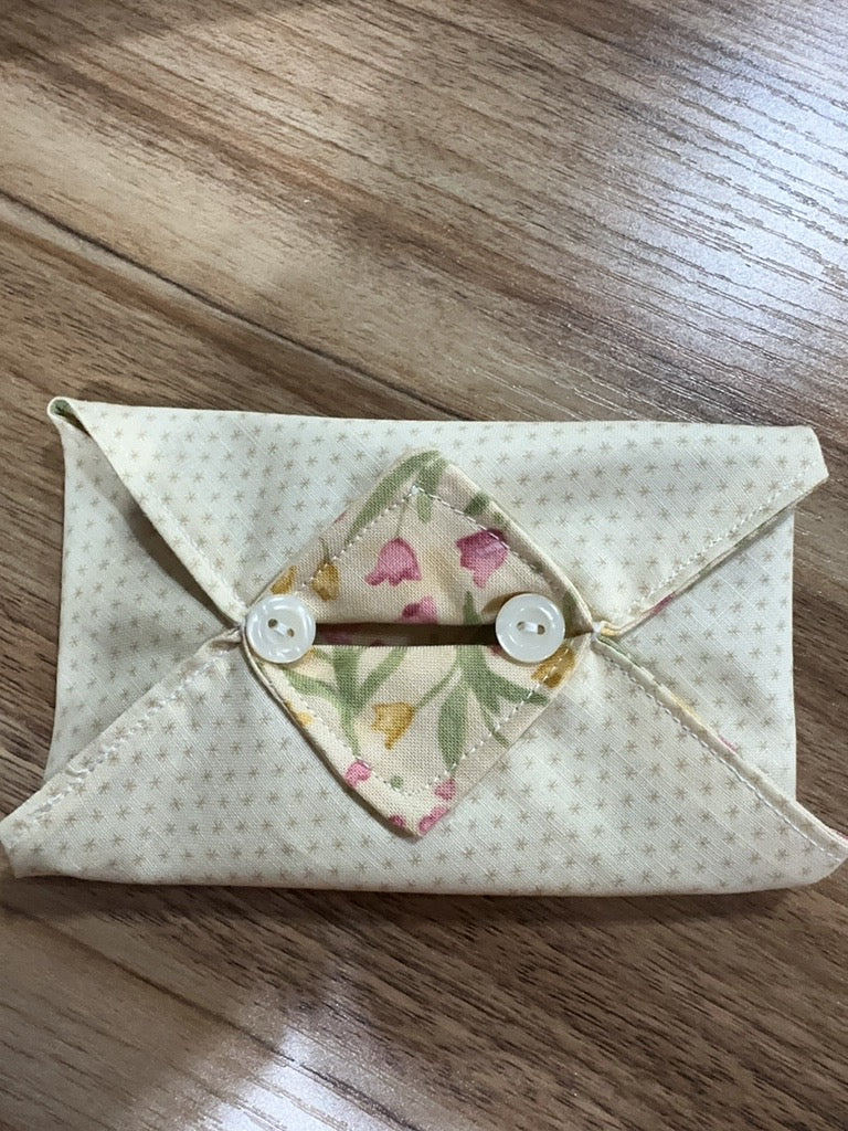 Handmade Fabric Travel Tissue Holder – Tissues Included
