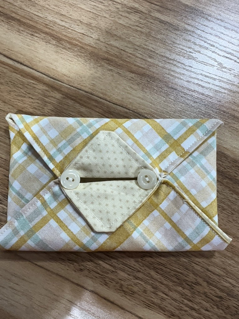 Handmade Fabric Travel Tissue Holder – Tissues Included