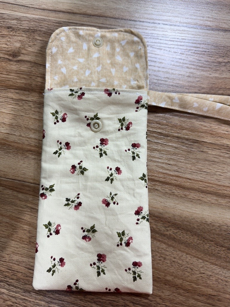 Handmade Cell Phone Pouch with Carry Loop