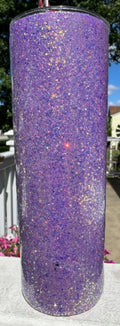 "Amethyst Shimmer: 20oz Skinny Tumbler