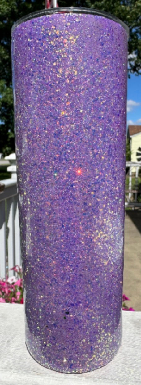 "Amethyst Shimmer: 20oz Skinny Tumbler