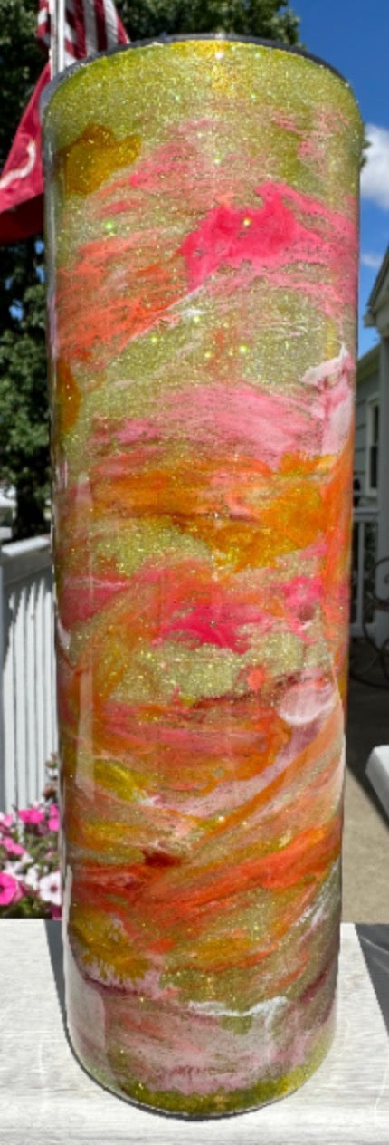"Summer Sunset" 20oz Skinny Tumbler