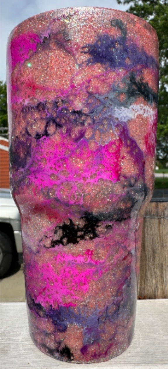 "Orchid Starlight" 30oz Tapered Tumbler