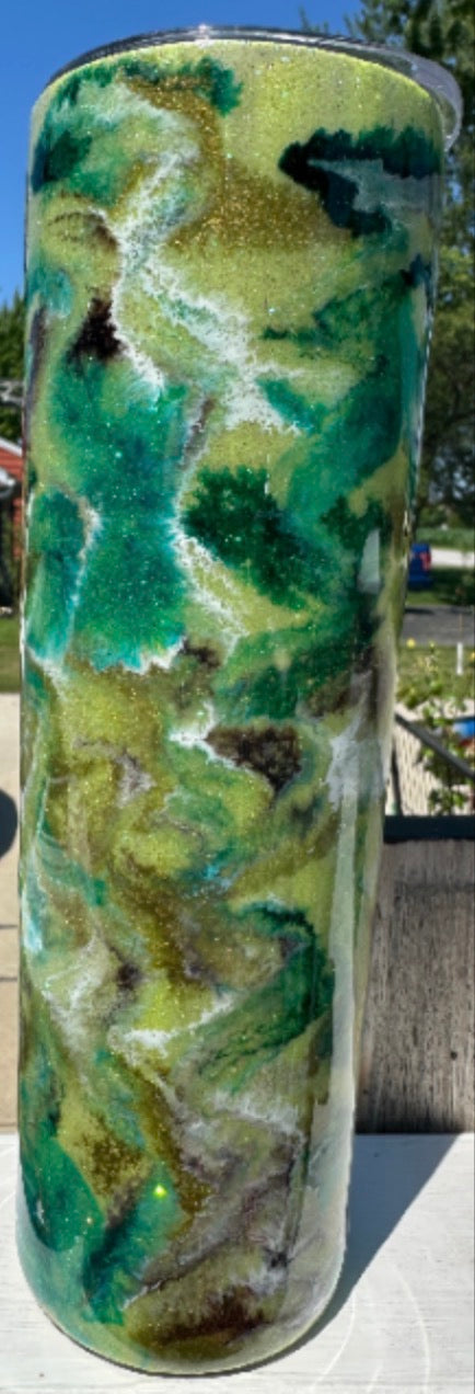 "Forest Camouflage" 30oz Skinny Tumbler