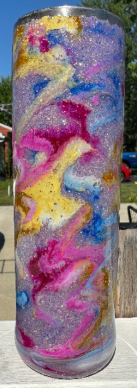 "Cotton Candy Galaxy" 30oz Skinny Tumbler
