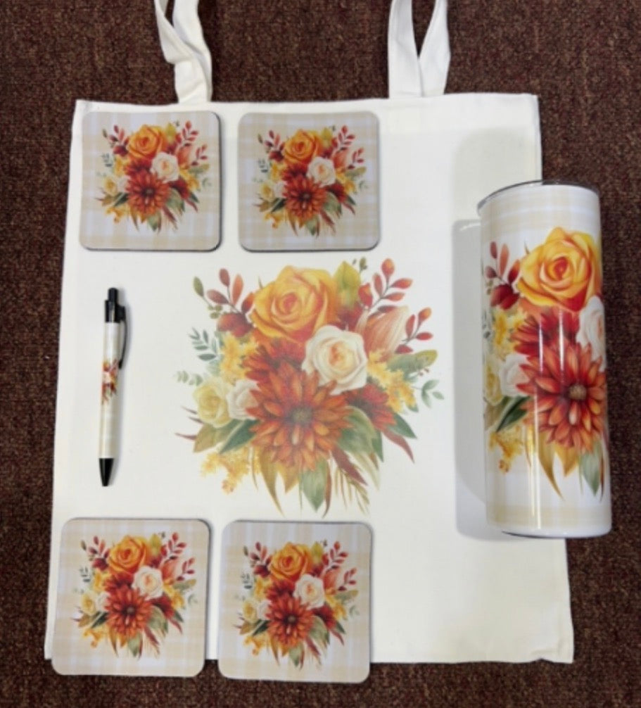 Fall Roses Bouquet Set