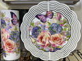 Rose & Butterfly 20oz Skinny Tumbler and Wind Spinner Set