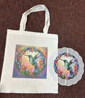 Hummingbird Tote & Wind Spinner Set
