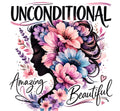 Unconditional, Amazing, Beautiful 20oz Skinny Tumbler