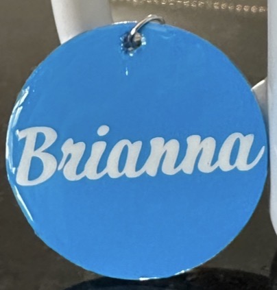 Custom Handmade Acrylic Keychain – Personalized Name & Design